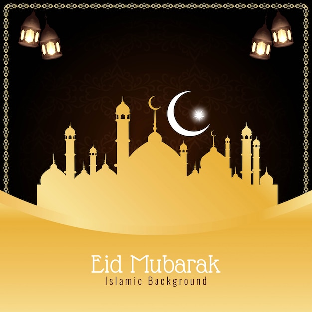 Astratto sfondo religioso di Eid Mubarak