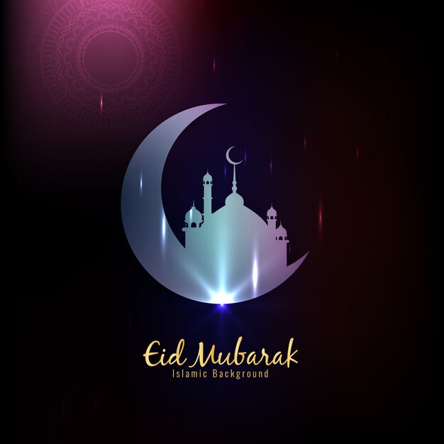 Astratto sfondo religioso islamico di Eid Mubarak