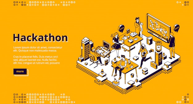 Atterraggio isometrico Hackathon, sviluppo software