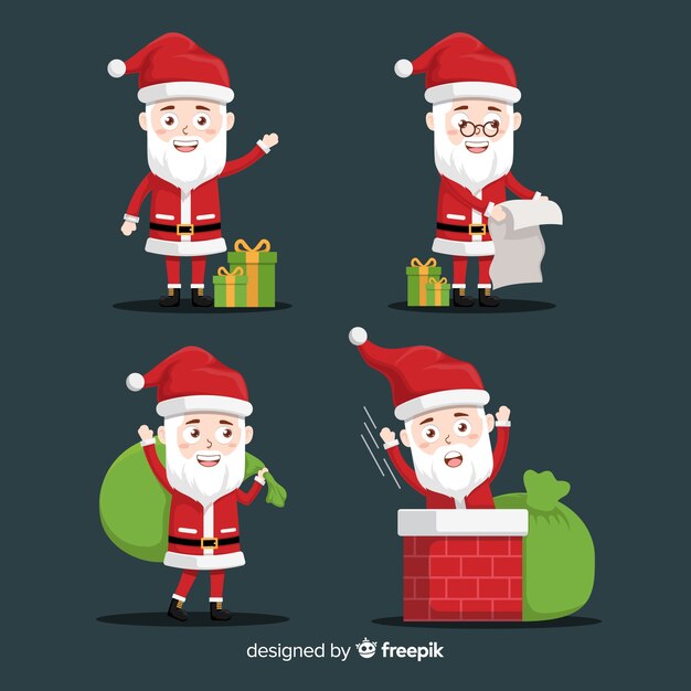 Babbo Natale con regali e lista birichina
