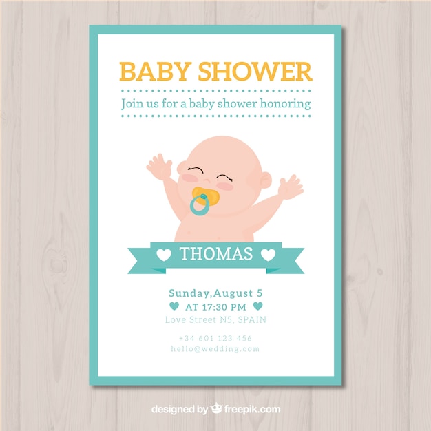 Baby shower design per ragazzo