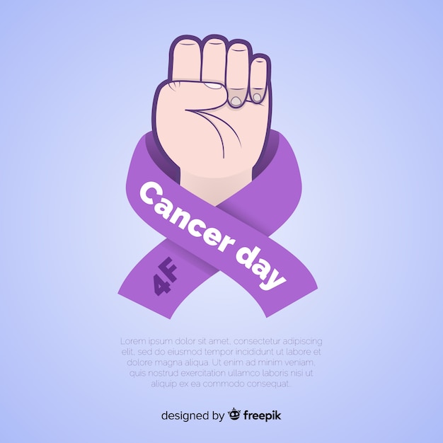 Background della Giornata Mondiale del Cancro