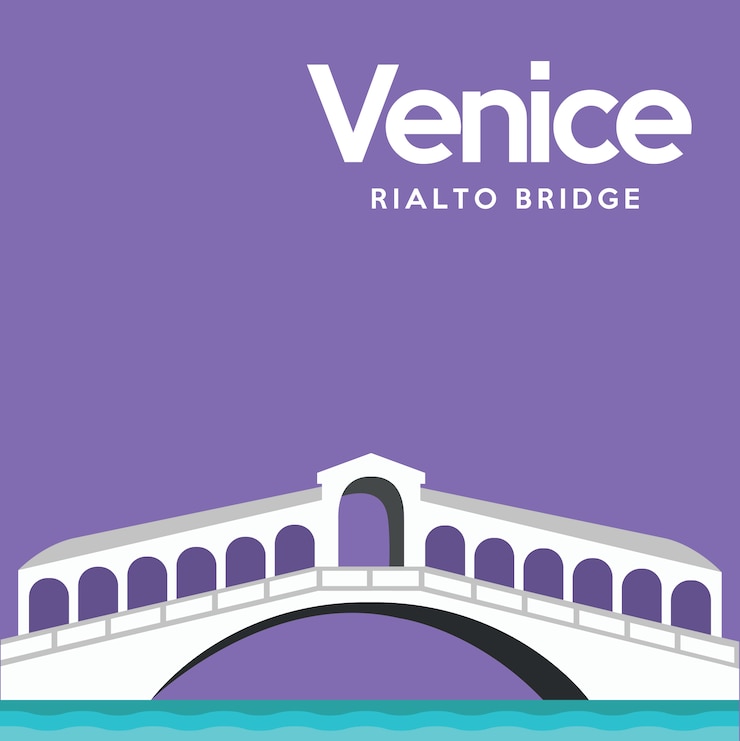 Vettore gratuito background design venezia