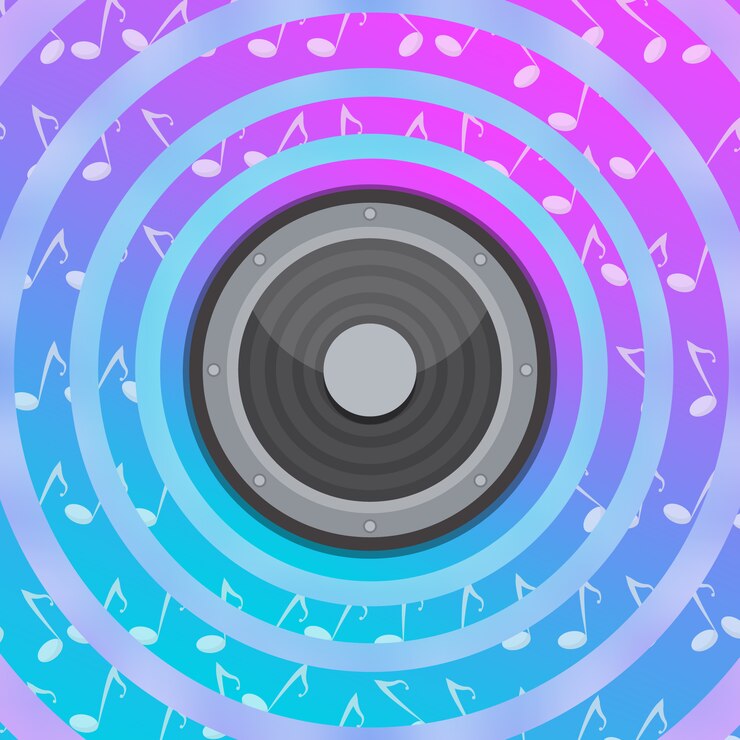 Vettore gratuito background musicale