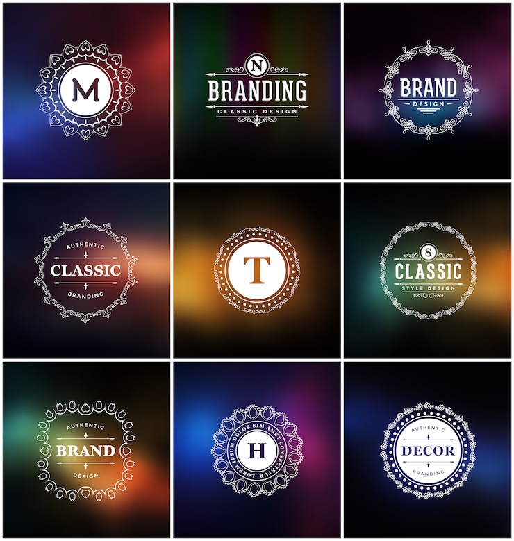 Vettore gratuito backgrounds collection blurred