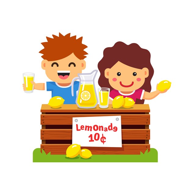Bambini che fanno soldi. Giovane imprenditore.