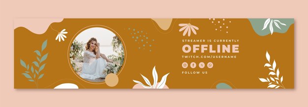 Bandiera botanica per il matrimonio