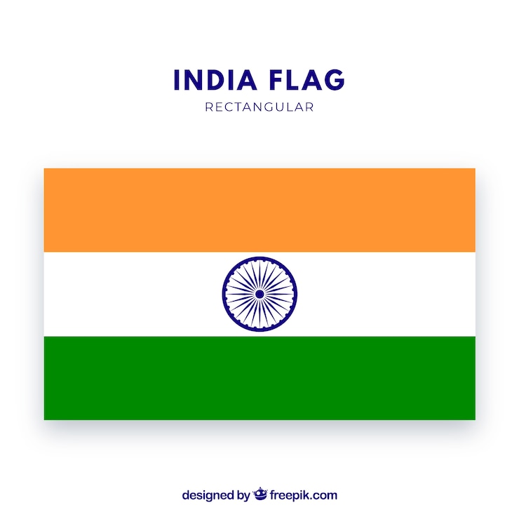 Vettore gratuito bandiera dell'india