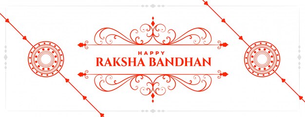 Bandiera felice indiana tradizionale di festival del bandhan di raksha