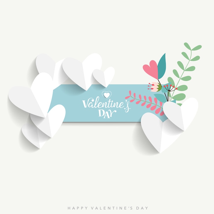 Vettore gratuito bandiera san valentino