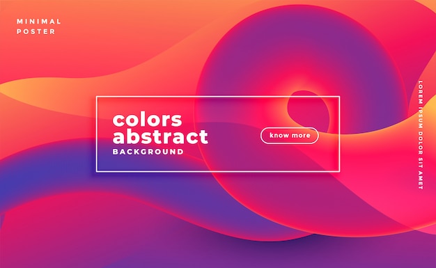 Banner colorato astratto ciclo saturo