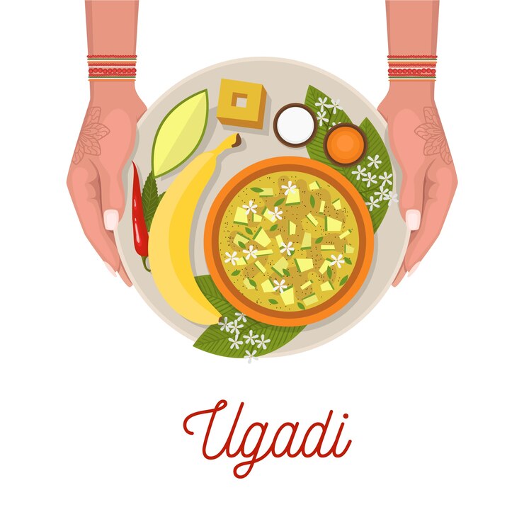Vettore gratuito banner del festival ugadi