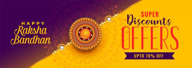 Banner di bella raksha bandhan vendita