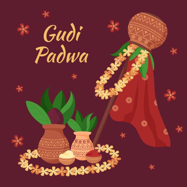 Banner di celebrazione Gudi Padwa