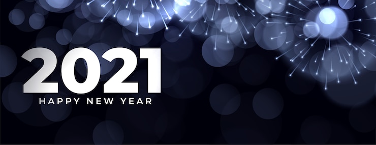 Vettore gratuito banner di celebrazione per l'evento del nuovo anno