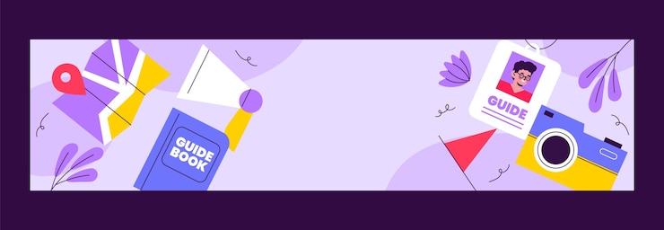 Vettore gratuito banner di contrazione delle visite guidate di design piatto