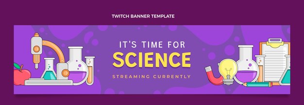 Banner di contrazione scientifica disegnato a mano