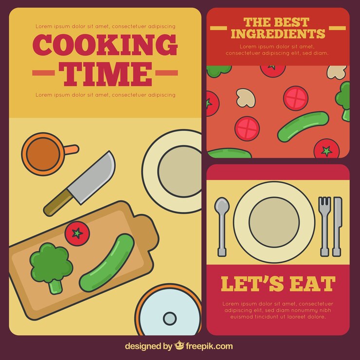 Vettore gratuito banner di ingredienti