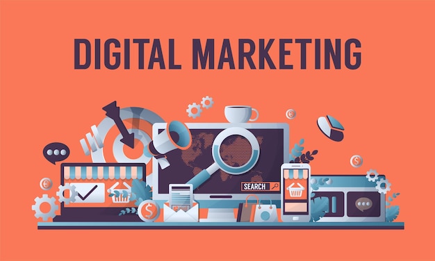 Banner di marketing digitale