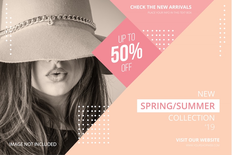 Vettore gratuito banner di moda moderna vendita