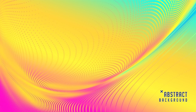 Banner di particelle di sovrapposizione colorata astratta in sfondo sfocato