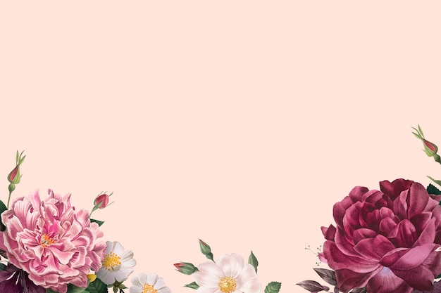 Banner di rose fiorite