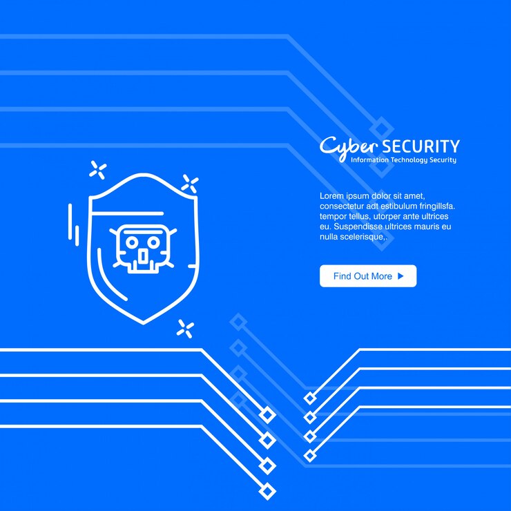 Vettore gratuito banner di sicurezza informatica