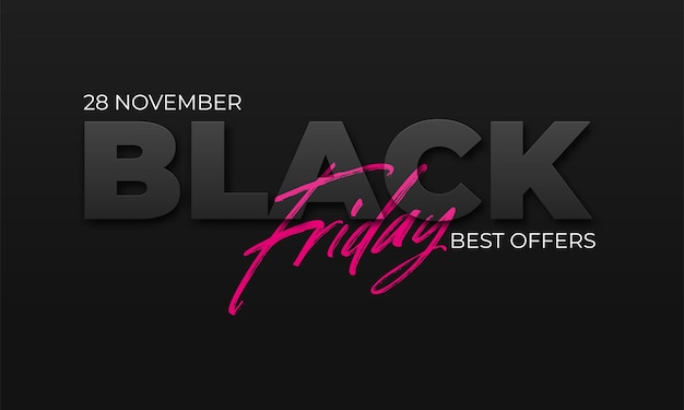 Banner di vendita del Black Friday