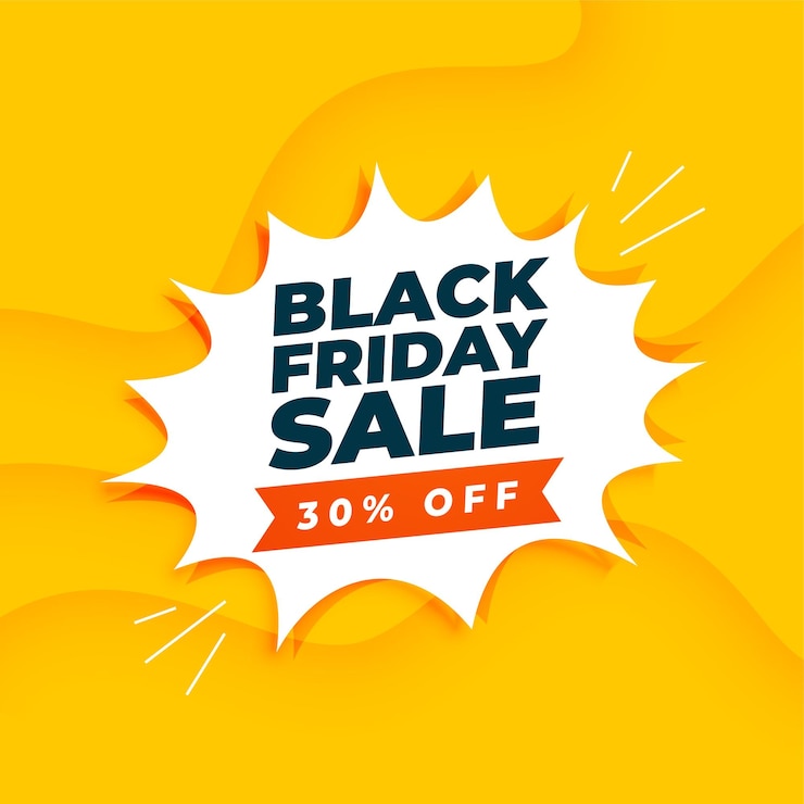 Vettore gratuito banner di vendita del venerdì nero con dettagli dell'offerta di sconto