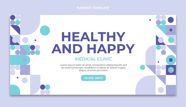 Banner di vendita medica design piatto