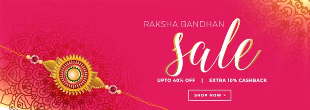 Banner di vendita Raksha Bandhan
