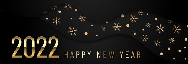 Banner gradiente felice anno nuovo 2022