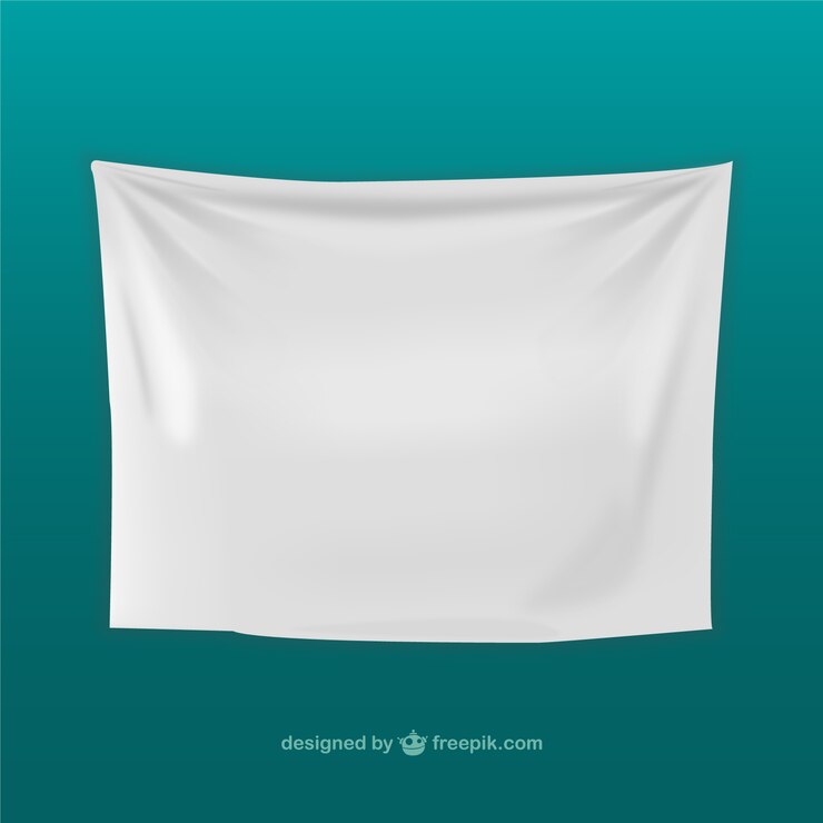 Vettore gratuito banner modello tessile