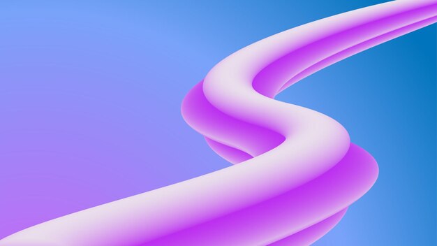 Banner moderno con sfondo di onde fluide a forma di flusso 3d