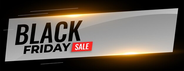 Banner moderno di vendita del black friday con spazio di testo