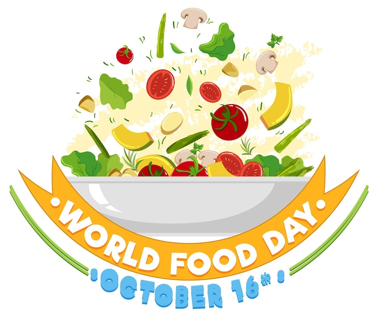 Vettore gratuito banner per la giornata mondiale dell'alimentazione