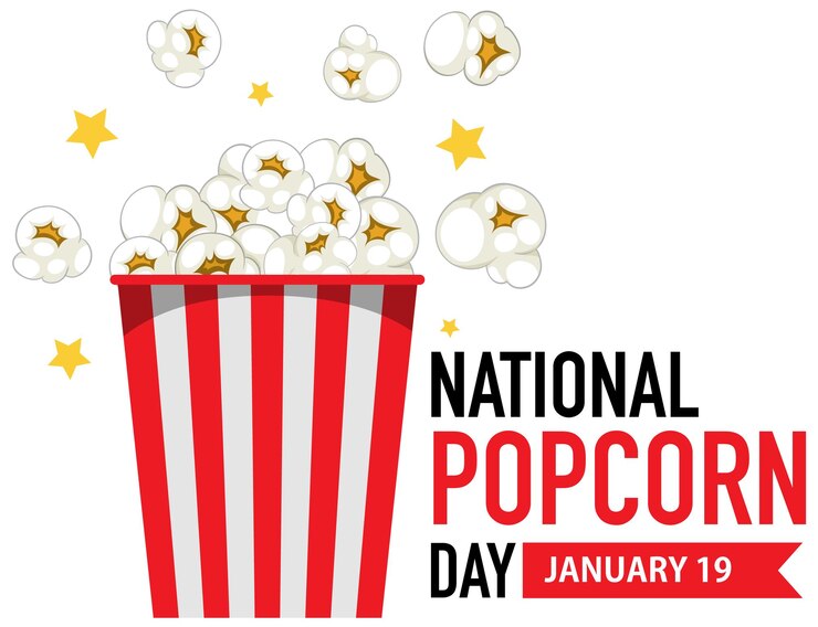 Vettore gratuito banner per la giornata nazionale dei popcorn
