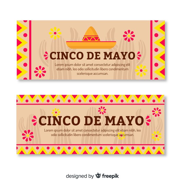 Banner piatto cinco de mayo