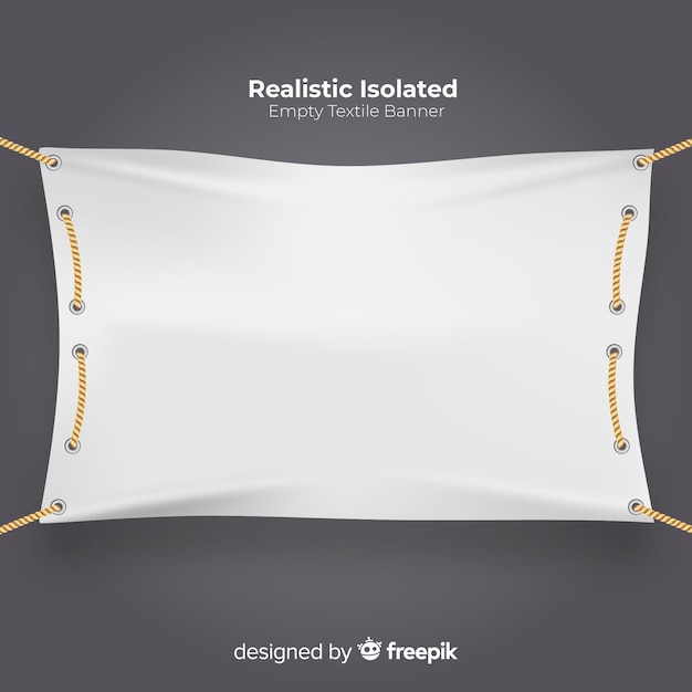 Banner tessile realistico