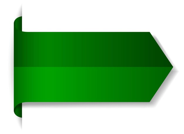Banner verde su sfondo bianco