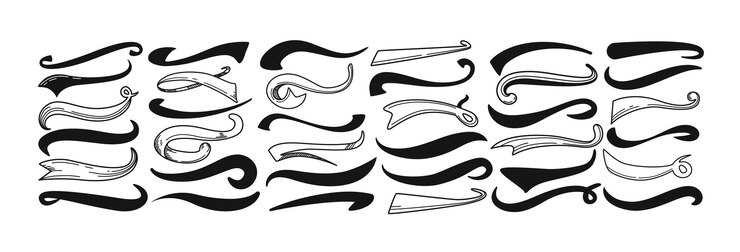 Vettore gratuito baseball swoosh sport swash coda in stile retro sottolinea linea d'onda nero vortice calligrafico per