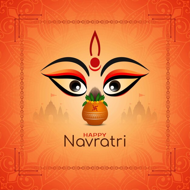 beautiful happy navratri indian festival background