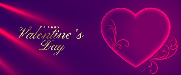 Bel banner per inviare gli auguri di San Valentino all'amante