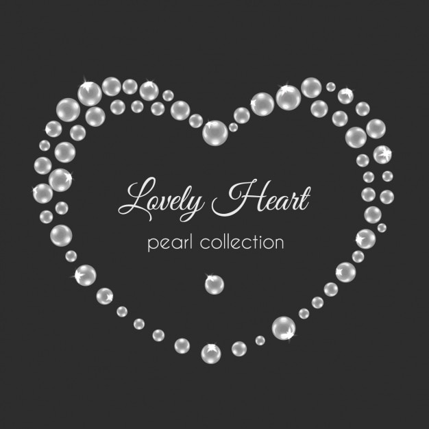 Bel cuore fatta di perle