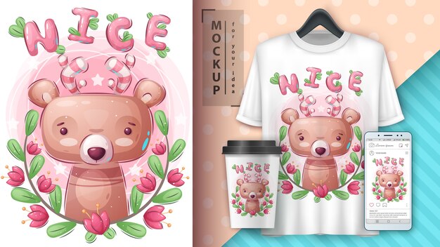 Bel orso - poster e merchandising