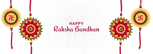 Bella celebrazione festival indù raksha bandhan banner sfondo