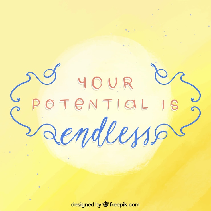 Vettore gratuito bella citazione di motivazione con stile disegnato a mano