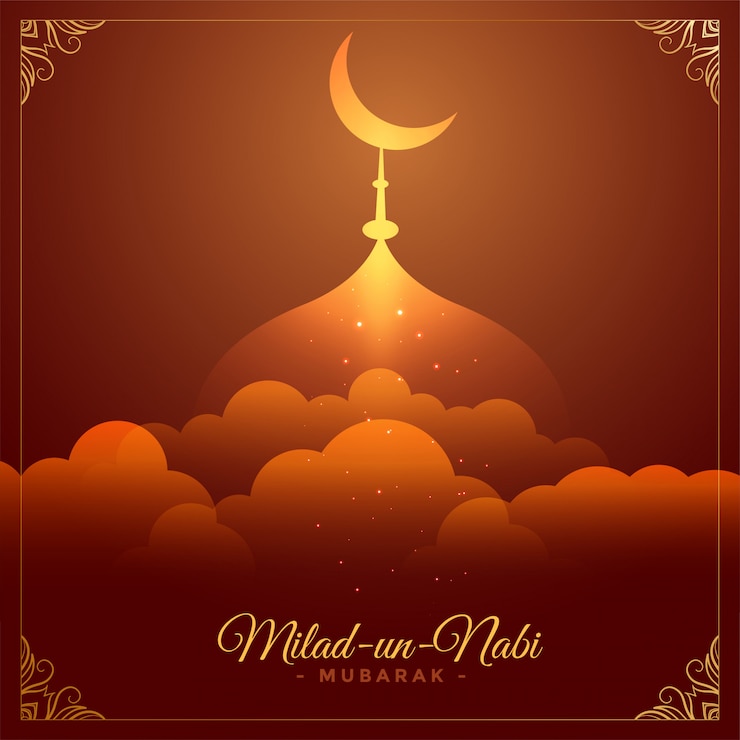 Vettore gratuito bella eid milad un nabi barawafat festival card