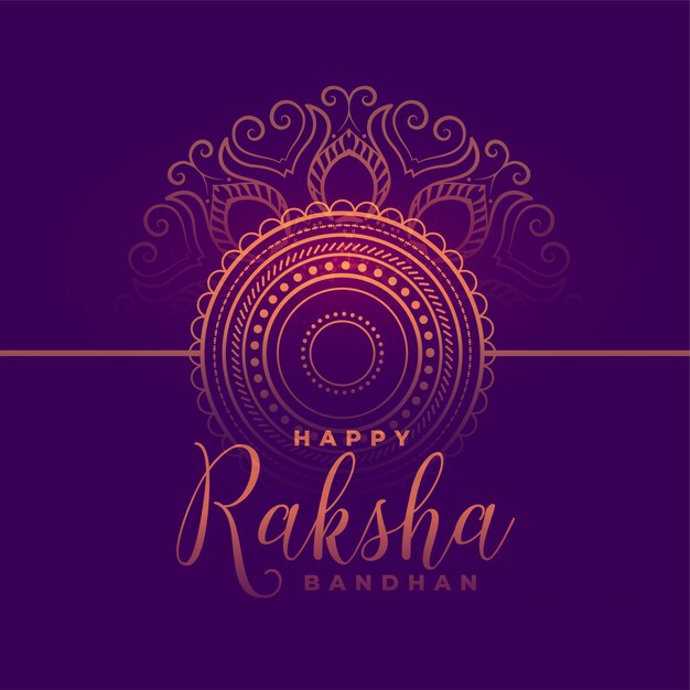 Bella felice raksha bandhan festival card tradizionale