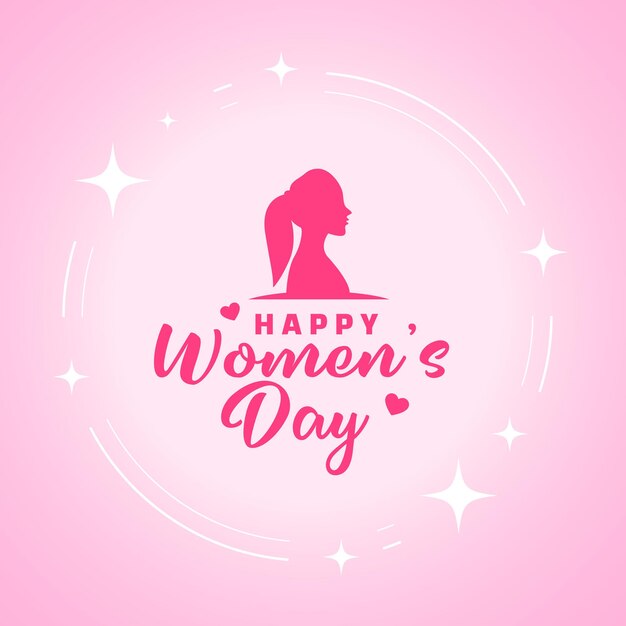 bella giornata della donna eve pink background design